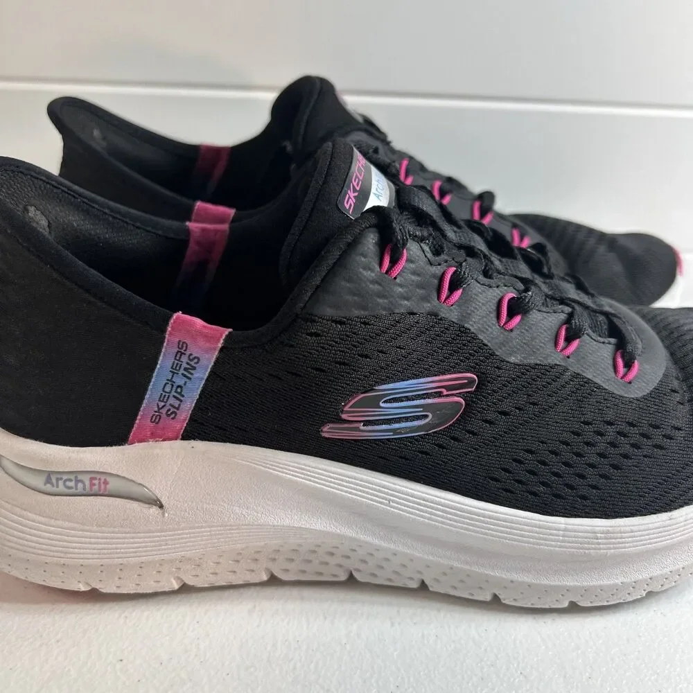 Skechers Arch Fit 2.0 Women’s Shoes Size 9 M Chic Hands Free Slip-In Sneakers